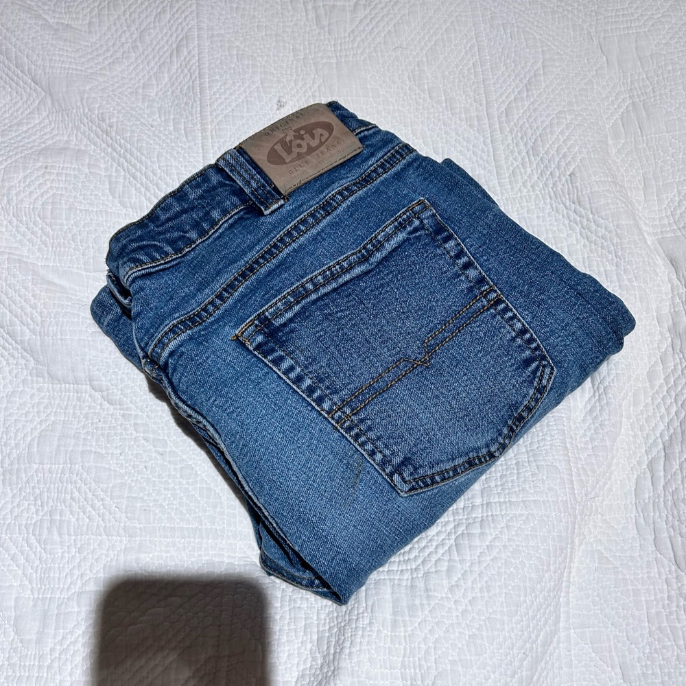 Lee Blue Denim Jeans with Button Detail